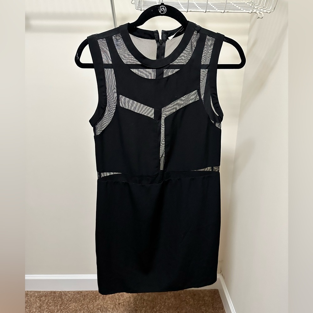 Mesh Cut Out Shift Dress